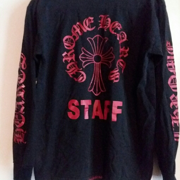 red chrome hearts shirt